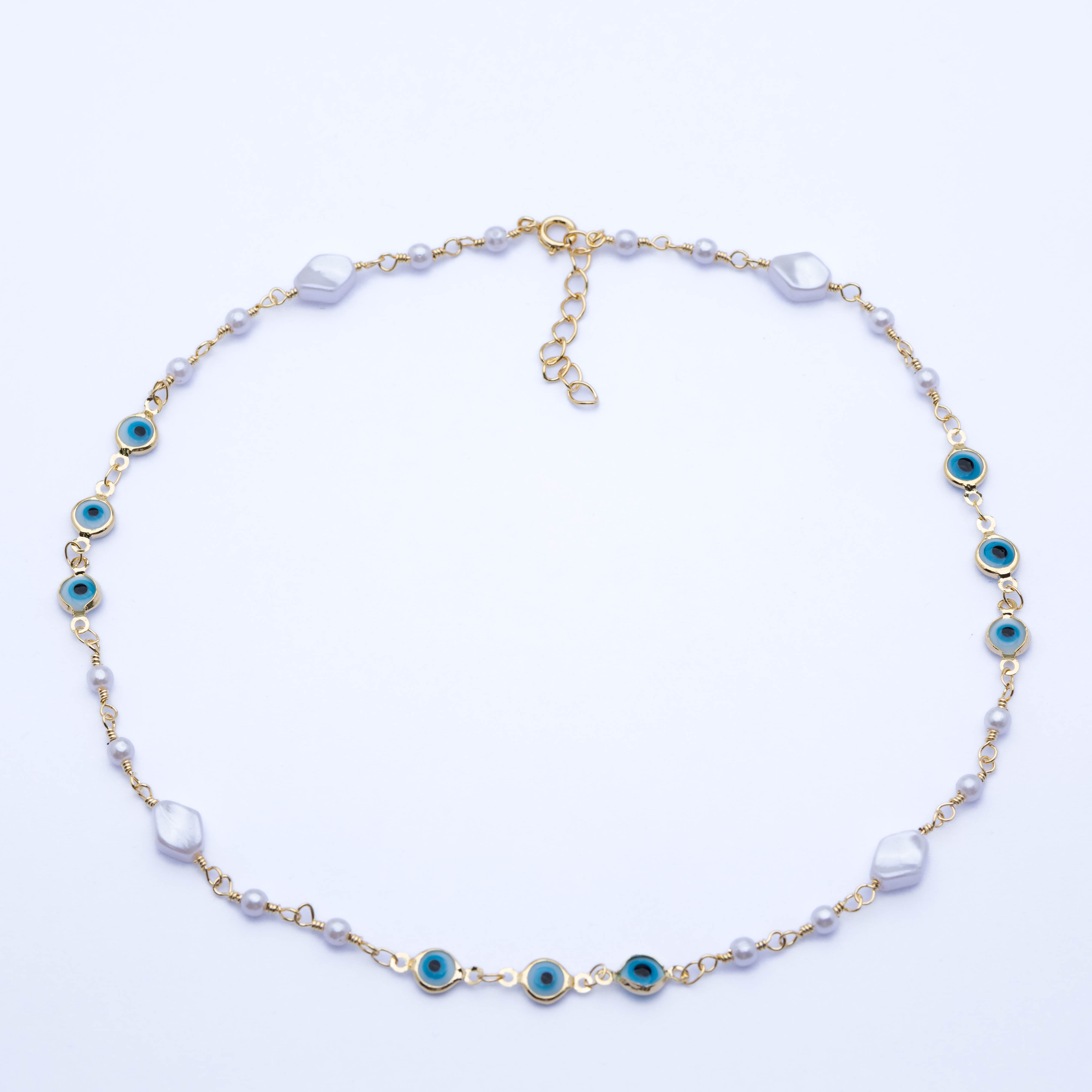 20919 Chain Pearl Big With Eye 40cm 